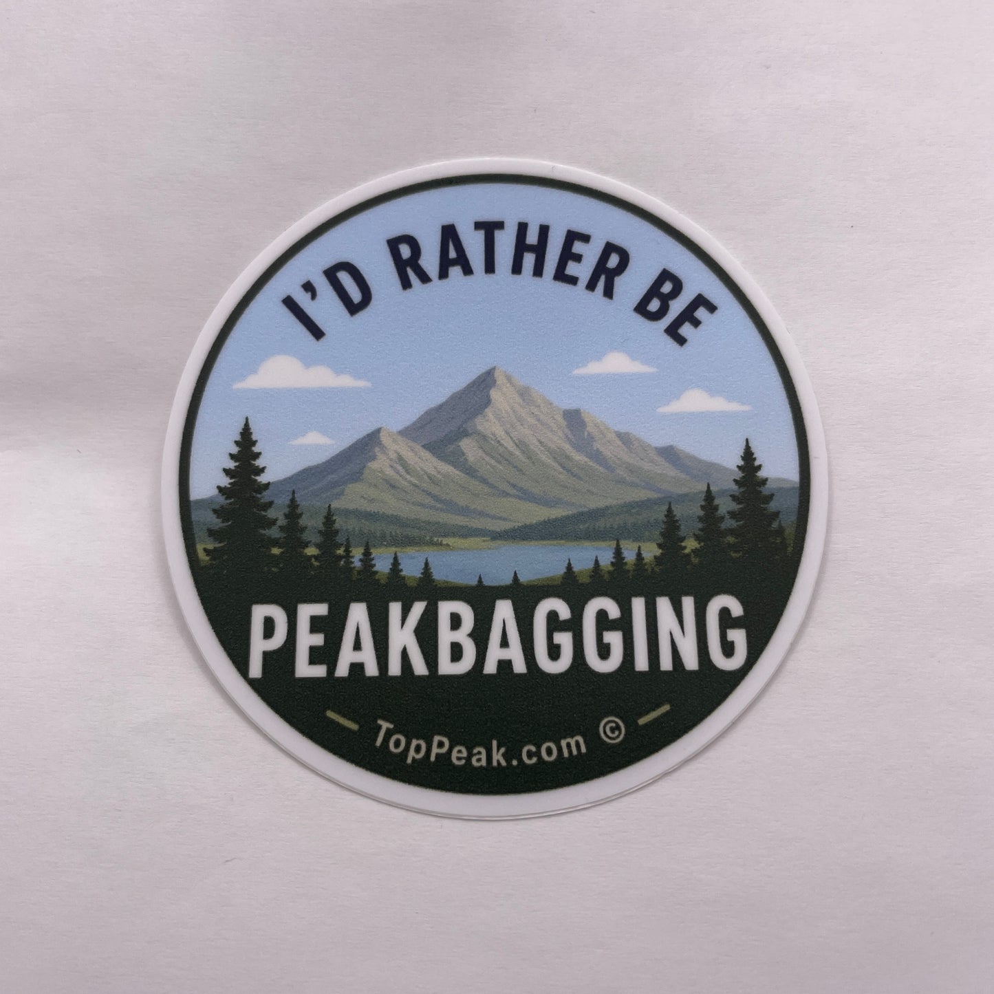 I'd Rather Be Peakbagging Sticker