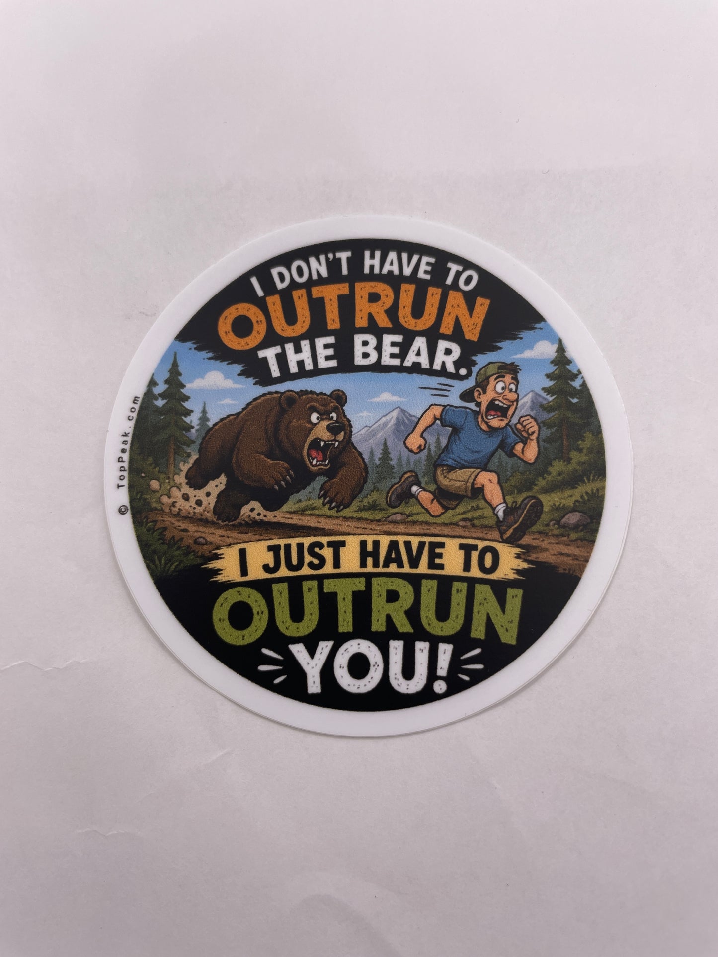 Outrun the Bear Sticker