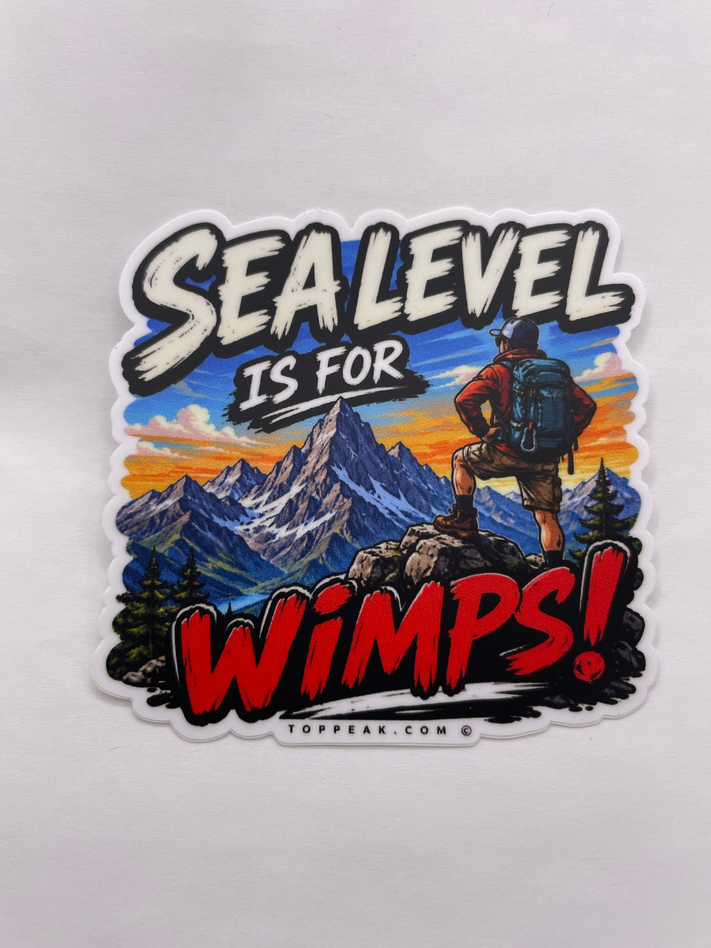 Sea Level is for Wimps Sticker