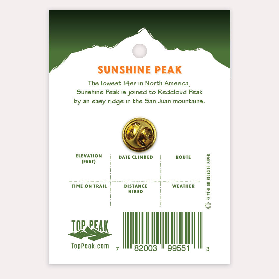 Sunshine Peak Pin