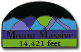 Mount Massive Pin