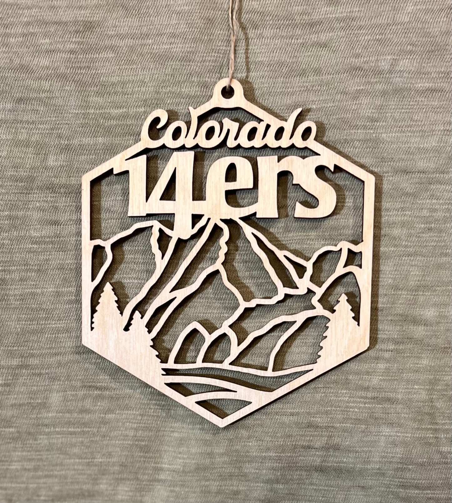 Colorado 14er Christmas Ornament