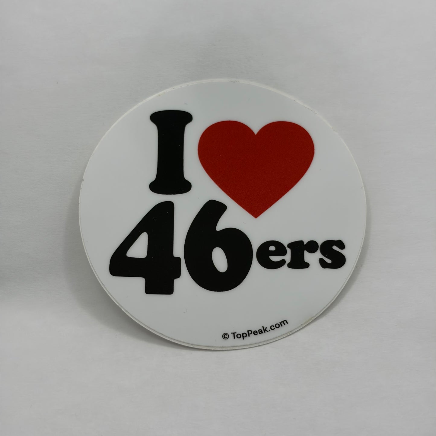 I LOVE 46ers Sticker