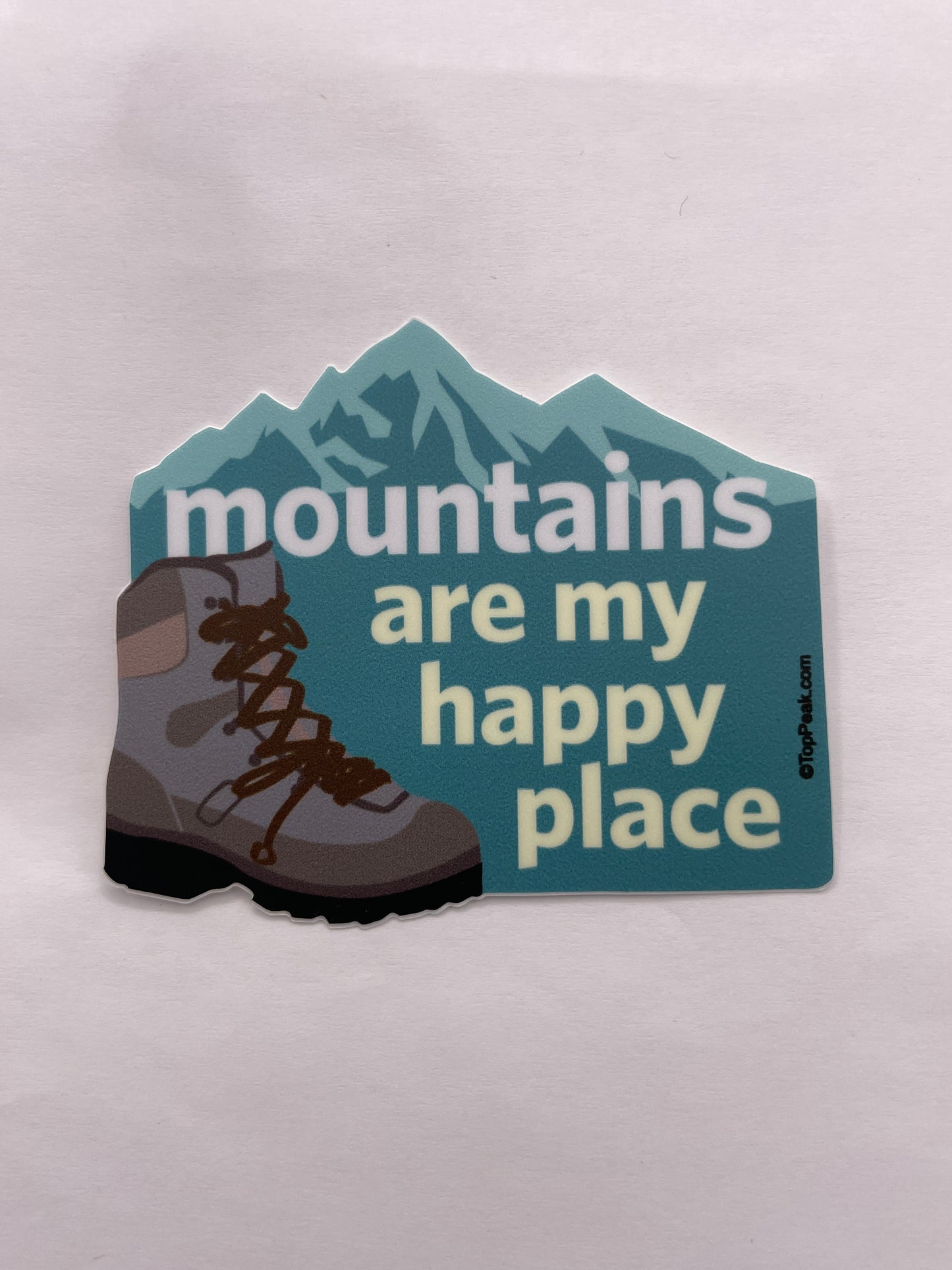 Mountains Are My Happy Place Sticker