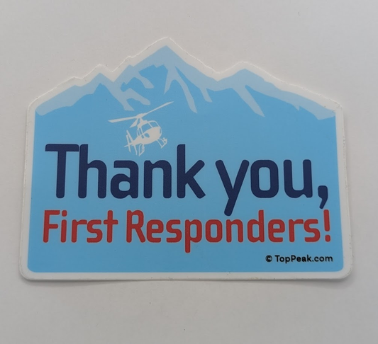 Thank You First Responders Sticker