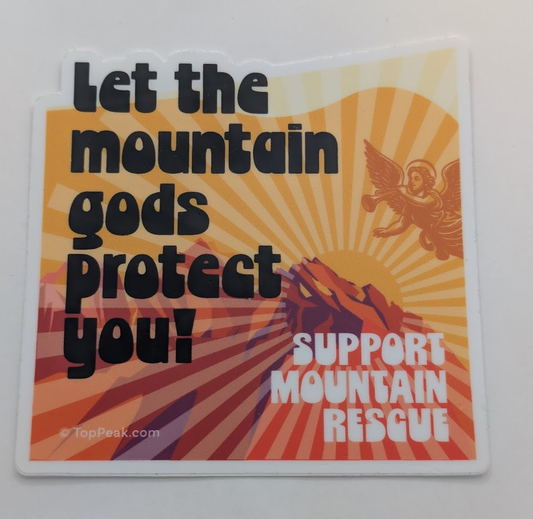 Let the Mountain Gods Protect You Sticker
