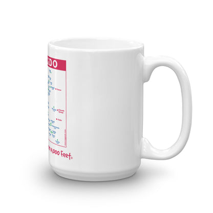 Colorado 14er Map Mug