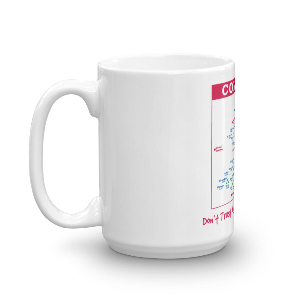 Colorado 14er Map Mug